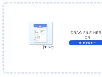 photo upload in drop box by drag and drop