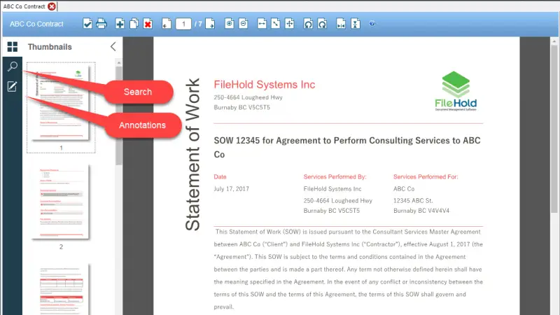 FileHold document scanning software