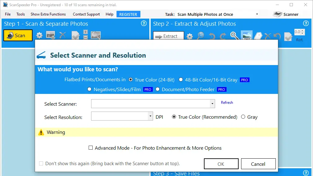 scanspeeder scanning software